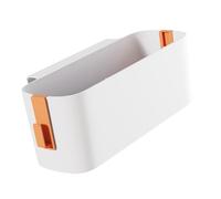 Haofy Bedside Hanging Storage Shelf with Hooks and Easy Install, Space-saving, Widely Applicable for Boys and Girls in Bedroom, Dorm, Study, Bunk Bed, Great for Loft Bed Rail Less Than 3 (Orange)