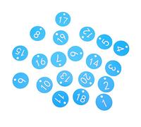 Haofy Beekeeping Numbered Tag Labels, ABS for Livestock Management, Convenient Tags for Animal Breeding and Disease Control 1-50 Pack (1-20/pack)