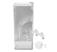 Haofy Bird Feeder,400ml Gravity Feed Transparent Design Cage Feeder for Small Medium Birds Tiger Cockatoos Sparrow (400ml)