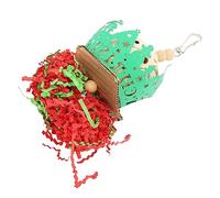 Haofy Bird Foraging Hanging Toys Colorful Shredding Fun with Sola Wood Balls Stimulates Mind Reduces Boredom Encourages Natural Instincts 8.7 Inches Long Fits Most Cages Ideal