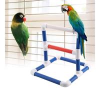 Haofy Bird Perch Platform Training Stands Parrots Shower Perches Playstand Playgound Standing Toy with Play Rack Gym, Easy to Assemble, Increases Activity Level for Your Pet Birds, (PVC)