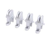 Haofy Boat Bumper Clips 4PCS Set Adjustable Height for 1-1.25 Inch Square Rail Quick Repositioning Marine Fender Holder Pontoon Yacht Docking Accessory