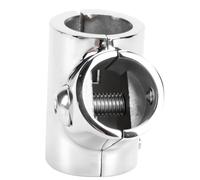 Haofy Boat Hand Rail Fitting 60 Degree Tee 7/8 Inch Stainless Steel 3 Way Pipe Connector for Marine Yacht Deck Railings, Mirror Polished 22mm Grade Hardware for Saltwater Vessel