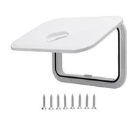 Haofy Boat Hatch Deck Cover 14.76x10.63in IP67 496lbs Capacity ABS Plastic 180 Degree Hinge Marine Inspection Hatch for Boats Yachts RVs (White)