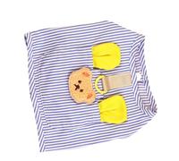 Haofy Breathable Lightweight Dog Vest Shirt, Soft Polyester Vertical Stripes Design for Small Breeds Adjustable Buckles Comfortable Fit Summer Walks Machine Washable Easy Care for (XXL)