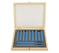 Haofy Carbide Tipped Lathe Tools Set Durable Cutting Turning Tool for General Lathes 11Pcs 10 * 10mm for Semi-Automatic and Automatic