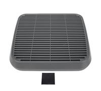 Haofy Cat Litter Box Mat Dual Layer Trapping Mat with Anti Edge Durable Plastic Step for Efficient Cleaning Litter Containment for All Cat Sizes (Grey)