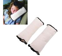 Haofy Child Seatbelt Pillow 2PCS Set Plush Cover for Kids Car Travel, Safety Belt Protective Pad with Soft Support for Child Neck and Shoulder Kids Safety Belt Pillow