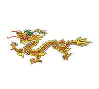 Haofy Chinese Dragon Cloth, Embroidered Patch for Clothing, DIY Decor Sticker with Detailed Design, Unique Decor and Material, Crafting Accessory for Ironing or