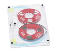 Haofy Clear Cassette Tapes Normal Bias Design for Punk Rock Music - PC+aluminum Alloy 46 Min 1 Tape Visual Attraction (Red)