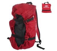 Haofy Climbing Rope Bag Rock Climbing with Foldable Tarp, Spacious Rope Storage for 70m Shoulder Strap for Outdoor Camping Hiking, Red