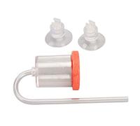 Haofy CO2 Diffuser Acrylic Aquarium Air Refiner 5cm Bubble Counter with Suction Cup 4mm Trachea Low Noise Oxygen Diffusion for Fish Tank Aquarium Plants