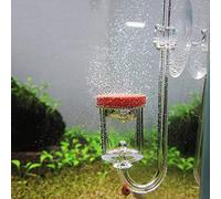 Haofy CO2 Diffuser Aquarium Acrylic Atomizer System with Bubble Counter for Efficient CO2 Diffusion in Freshwater and Saltwater Tanks Easy Installation Using Suction Cup Clear (L)