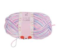 Haofy Coarse Yarn Milk Cotton Yarn 6 Strands Hand Crafted Breathability Lightweight for Handicrafts, Character Weaving