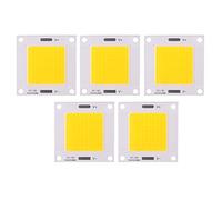 Haofy COB LED Chips, 50W High Power Integrated Lamp Chip, 5 Pieces, for DIY Lighting Bulb Floodlight, 3000k Warm White or 6000k Cool White, DC 12V-14V(Wam White)
