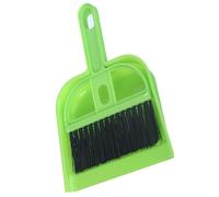Haofy Compact Desktop Cleaning Brush Set, Green Soft Hand Broom Dustpan Combo Ergonomic Grip for Keyboard Desk Table Home Office Use Fits Tight Spaces Lightweight Design Stores Easily (Green)