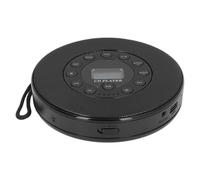 Haofy Compactly Portable CD Player with Loudspeaker Anti -Kip 1500mAh RESIBLABAR CD Player for Outdoor Area, ABSDISC Format:, RW, MP3 (Black Without BT)