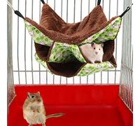 Haofy Cozy and Colorful Three Layer Hamster Sleeping Bag, Suitable for Small Pets, Fine Workmanship, Easy to Clean, 32x32x3cm Size, Suitable for Hamster, Yellow Option (Green)