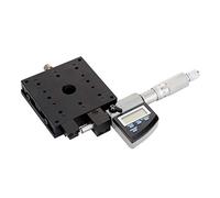 Haofy Cross Roller Linear Translation Stage for Mechanical Equipment Positioning, 80x80mm Micrometer Platform with 98N Loading Capacity, Black Oxidation