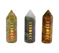Haofy Crystal Hexagonal Columns, Beautiful Decor for Home, Office, and Workplace, Bringing Good Luck and Tranquility, Illuminating Your Space, for Meditation and Yoga