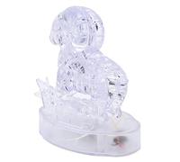 Haofy Crystal Puzzle 3D DIY Jigsaw with LED Lights, GPPS Material Brain Development Toy, Educational Glowing Room Decor for Kids Over 8 (Aries)