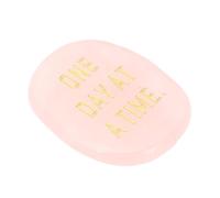 Haofy Crystal Thumb Worry Stone for Meditation, Stress Relief and Confidence Boosting, Portable Healing Stone for Everyday Use and Inspiration (Pink)