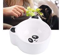Haofy Cute Animal Shape Ceramic Hamster Bowl Feeder, Small & Easy to Clean, Fun Panda & Pet Water Food Dish, Ideal for Small Pets with, 1-Year, 30-Day Money Back, (#1)