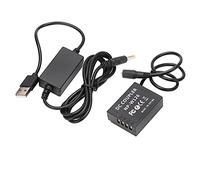 Haofy DC Coupler Dummy Battery with Heat Reduction Design, Plastic Construction, Compatible with Cameras, Continuous Power Supply, Multiple Safety Features