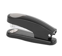 Haofy Deli Metal Desktop Stapler, 20-Sheet Capacity Jam-Resistant Design for Office School Home - Compact Lightweight and Durable (Black)