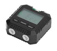 Haofy Digital Inclinometer Magnetic Base 0.1 Degree Resolution +/-0.2 Degree Accuracy - Electronic Protractor with Backlit LCD for Woodworking, DIY Projects and Small Workshops (Black)