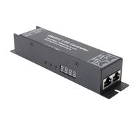 Haofy DMX512 Decoder Constant Voltage 4 Channels DC12V 24V DMX512 LED Controller with 4 Digit Display Power Loss Memory for LED Strip Light Stage Lighting KTV Concert RGB RGBW