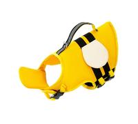 Haofy Dog Life Jacket Oxford Fabric 27-31in Chest Adjustable Pet Flotation Vest for Swimming Boating Pool, Rescue Handle for Large Small Dogs Water Safety (Yellow)
