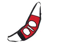 Haofy Dog Lift Harness Neoprene Front Leg Support Sling Medium with Handle Walking Aid for Senior Injured Disabled Dogs Hip Joint Mobility Help for Stairs Cars (Red hind legs S)