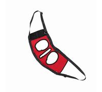Haofy Dog Lift Harness Neoprene Front Leg Support Sling Medium with Handle Walking Aid for Senior Injured Disabled Dogs Hip Joint Mobility Help for Stairs Cars (Red hind legs M)