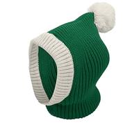 Haofy Dog Winter Hat Red Woolen Yarn Christmas Headgear for Small Medium Dogs Cats Warm Cozy Ear Protection Holiday Walks Outdoor Adventures Ensures Snug Fit During Chilly Strolls (M)