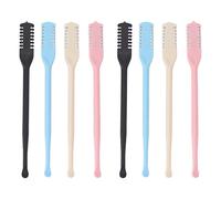 Haofy Double Headed Nose Hair Trimmer Manual Stainless Steel Portable Washable - Dual Function Ear Wax Cleaner for Travel and Daily Grooming