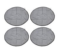 Haofy Drawstring Mesh Cover Polyester Material, Rain Drum Net 4Pcs, 37.4in Diameter, Prevent Leaves Falling, Save Time, Easy Installation, Wide Applications