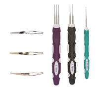 Haofy Dreadlocks Crochet Hook Set Professional Dreadlock -inclock -Tool for Hair Webbing 1 2 3 Hooks for Hair Locking Tools ABS, Alloy, Plastic