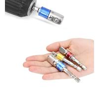 Haofy Driver Extension Socket Adapter Set Chrome Vanadium Steel Drill Bit Bar 3pcs 1 4 3 8 1 2 Inch Hex Shank Nut Driver for Electric Drill Socket Wrench Repair Use