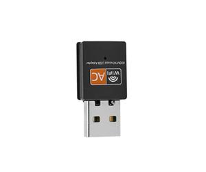 Haofy Dual Band WiFi Adapter, AC600M USB Network Card, 600 Mbps, RTL8811 Chip (Dual band wireless network card)