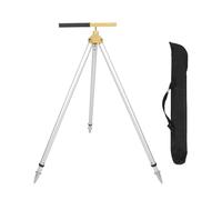 Haofy Durable Aluminum Prism Pole Tripod Stable Structure for GPS Leveling Staff, Applicable to Difficult Positions 75-120cm Telescopic Height, Easy Operation