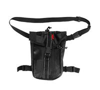 Haofy Durable Carbon Fiber Style Motorcycle Waist Bag Lightweight Cycling Pack for Outdoor Sports Black 24 * 18 * 6cm