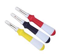 Haofy Durable Stainless Ergonomic Seam Ripper Thread Remover Tool for Sewing Quilting for People with Arthritis or Carpal Tunnel Syndrome (Rubber, Stainless Steel 2)