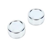 Haofy Dust Hub Caps, 55.5mm 2 Pack for AL-KO Trailers | Trailer Axle Grease Covers, Chrome Plated Steel, 29mm Height, Fits 1637 or 2051 Brake Drums