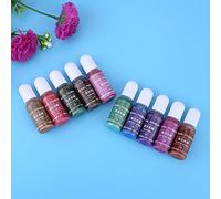 Haofy Eco-Friendly UV Resin Coloring Dye Odorless Non- 10 Colors Liquid Pigment Kit for Craft Garment Accessories (10 Color Group B)