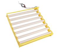 Haofy Egg Turner Plastic Egg Incubator Tray, Automatic Turning Accessories for 42 Chicken Duck Bird Quail, 16.9x16.7in (#1)