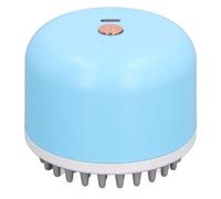 Haofy Electric Pet Massager Brush, Rechargeable Cat Dog Grooming Tool with 4 Interchangeable Heads IPX6 for Stress Relief During Bathing and Travel (Blue)