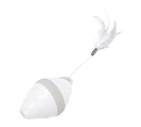 Haofy Electric Rolling Cat Toy 400mAh USB Charging with Bird Like Feather Tail for Indoor Cats, Small Apartments, RV Life