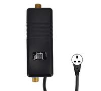 Haofy Electric Water Heater 3000W G1/2 Thread On Demand Tankless with Stainless Steel Heating for RV Kitchen Bathroom Sink Camping (UK Plug)