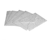 Haofy Elegant Wedding Invitation Cards Luxury Embossed Floral Design Blank Inner Sheets for DIY Personalization Premium Paper Set of 10 Perfect for Romantic Ceremonies Business Formal (004)